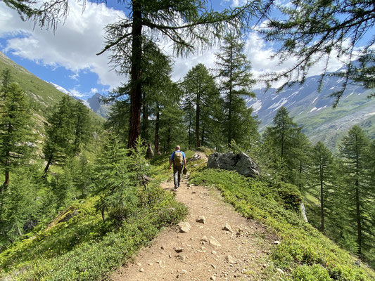 Über der Fafleralp hinein ins Tal