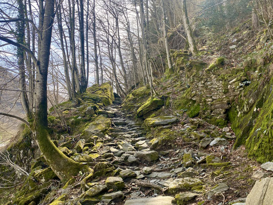 ...und wandern dem Fluss entlang