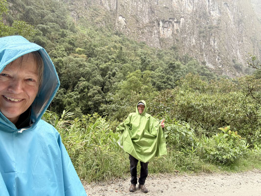 ...und Regen bei unserem Spaziergang