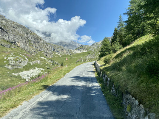 Wir fahren hoch zum Lac du Saut