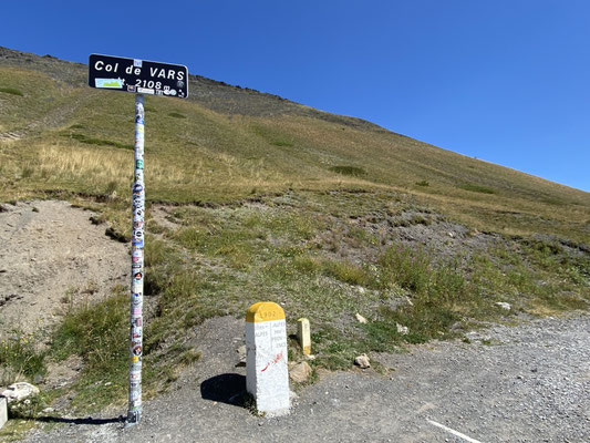 ...auf den Col de Vars und...