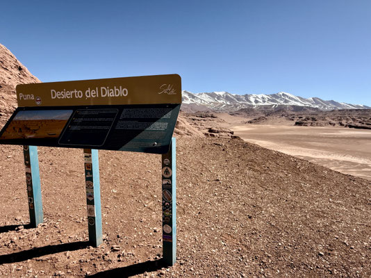 Beim "Desierto del Diablo"