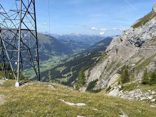 Blick hinunter nach Gsteig