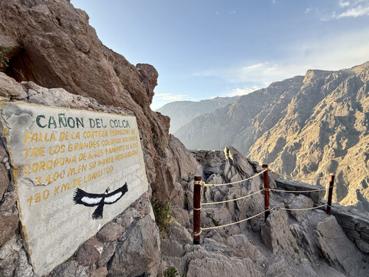 Mirador für das Beobachten der Condore