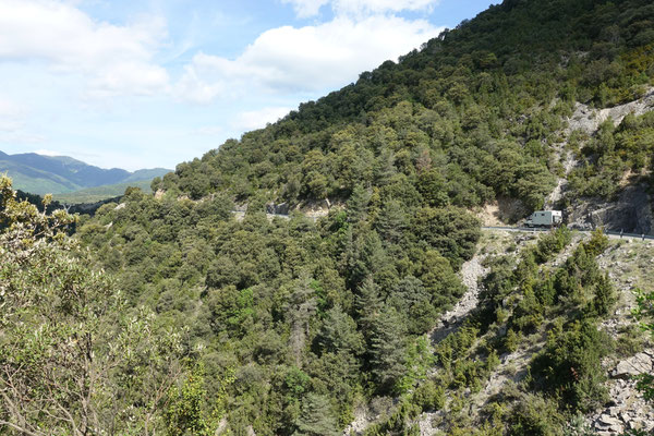 Bergstrasse oberhalb des Canon de Aniclo