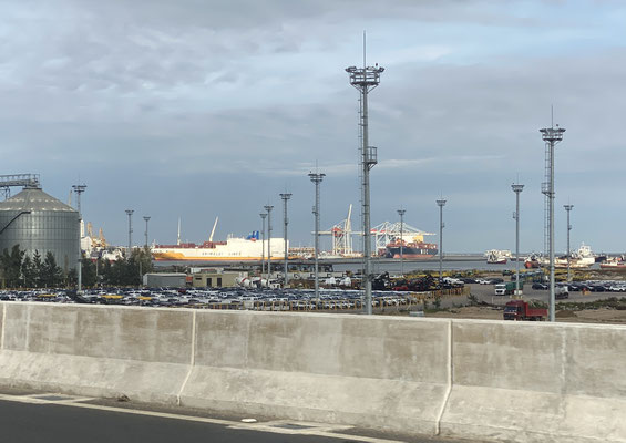 Die "Grande Francia" liegt endlich im Hafen