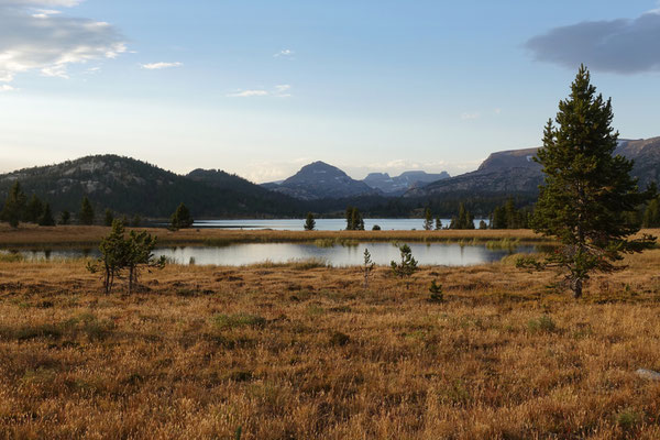 Wir übernachten am Island Lake 