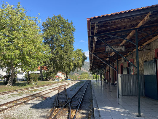 Der Bahnhof von Kalavryta ist verlassen