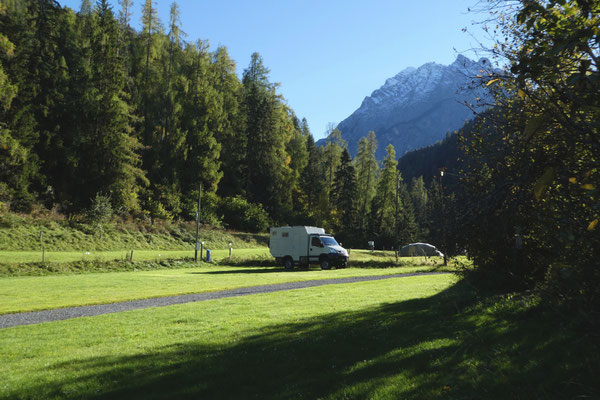 In Scuol im Unterengadin ist der Camping fast leer