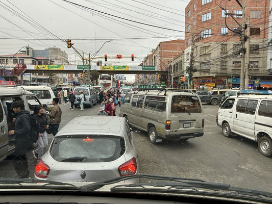 Verkehrschaos in La Paz