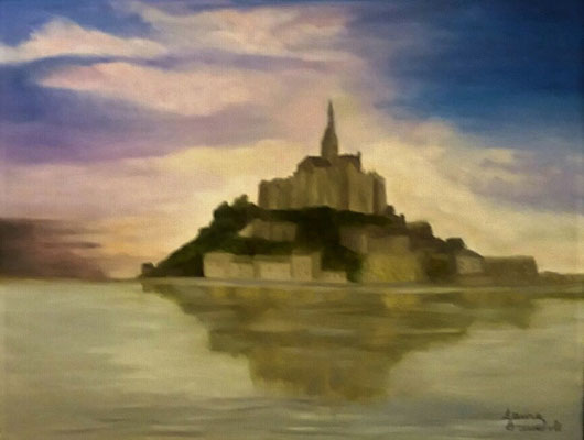 MONT SAINT MICHEL /2019  OLIO SU TELA  40x50