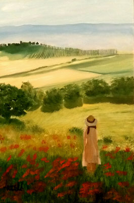 PRIMAVERA TOSCANA/2018  OLIO SU TELA  40x60 non più disponibile