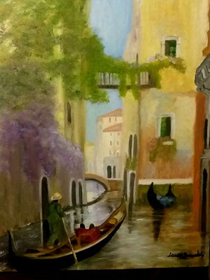 SCORCIO DI VENEZIA/2019  OLIO SU CART.TELATO  40x50 non più disponibile