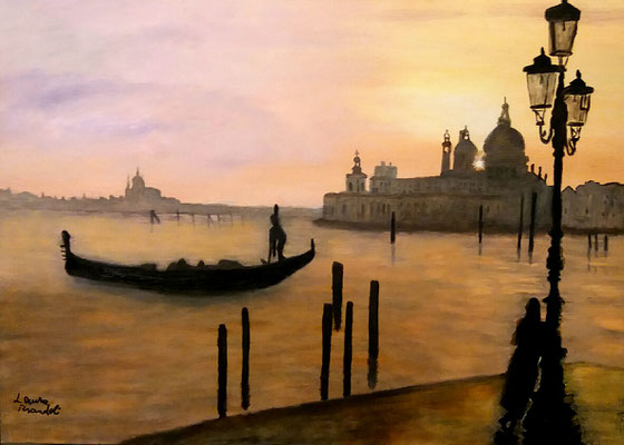 VENEZIA AL TRAMONTO/2018 OLIO SU TELA 50x70