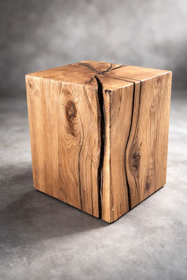 Holzcube, Deko, Eichendeko, Holzklotz, Eichencube