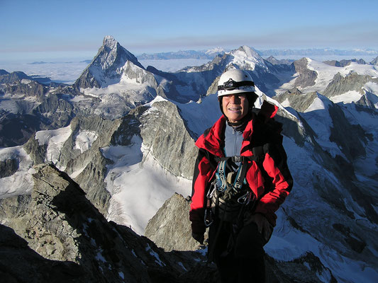 Gerti auf dem Zinalrothorn