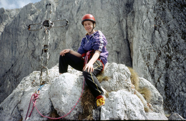 Eine sehr junge Martha auf dem Schartenspitz
