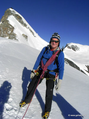 Jim im Aufstieg zum Allalinhorn