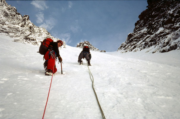 Mit Jim in der Glockner-Nordwand