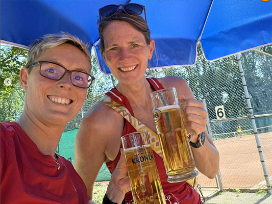 Viel (natürlich alkoholfreies) Trinken bei über 30 Grad Celsius