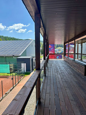 Der Balkon gänzt