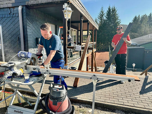 Großer Arbeitseinsatz...