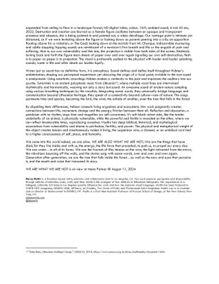 Daina Mattis, Tree Pose: Channeling ancient sound and intergenerational cycles, 2024