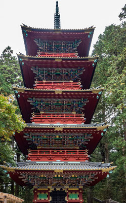 Fice Storied pagoda, Toshogu Shrine, Nikko