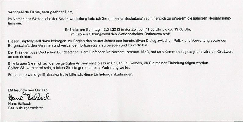 Wir wurden auch eingeladen!