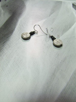 boucles d'oreilles de créateur en poterie