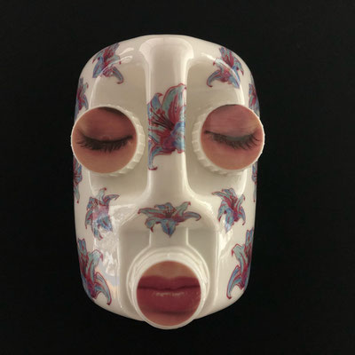 masque bidon/porcelaine