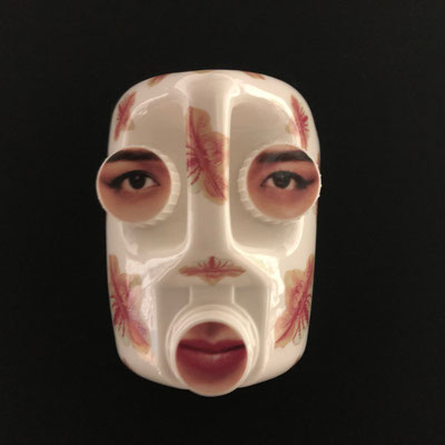 masque bidon/porcelaine