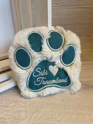 Pfotenfarbe: türkis