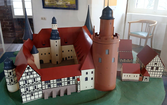 Amtsturm Museum Lüchow, Modell des Stadtschlosses im Amtsturm, c Amanda Hasenfusz