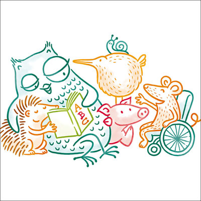 © Illustration für Stadtbücherei Esslingen