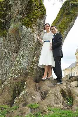Hochzeitsfotos Rebecca und Minh Schloss Solitude von Meisinger Fotografie