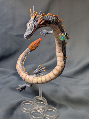 石粉粘土作品「Chinese Dragon」