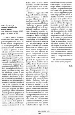 "Nuova Rivista Musicale Italiana" - aprile/giugno 2009