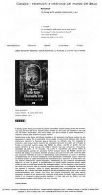 Rivista "Cd Classic" - novembre 2014