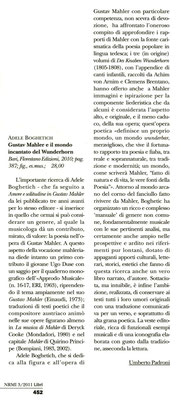 "Nuova Rivista Musicale Italiana" - luglio/settembre 2011