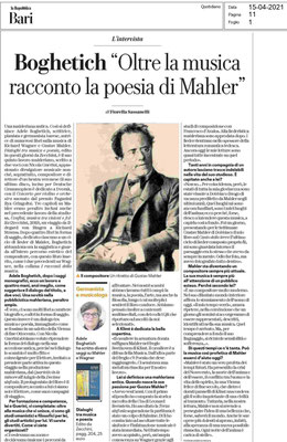 La Repubblica, aprile 2021