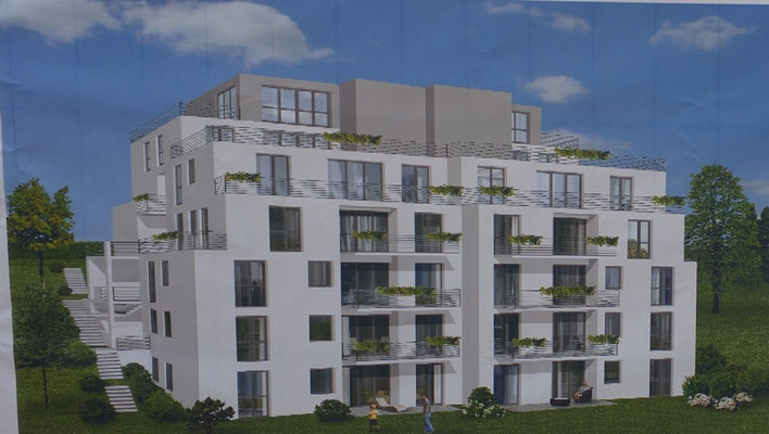 Geplante Gartenansicht