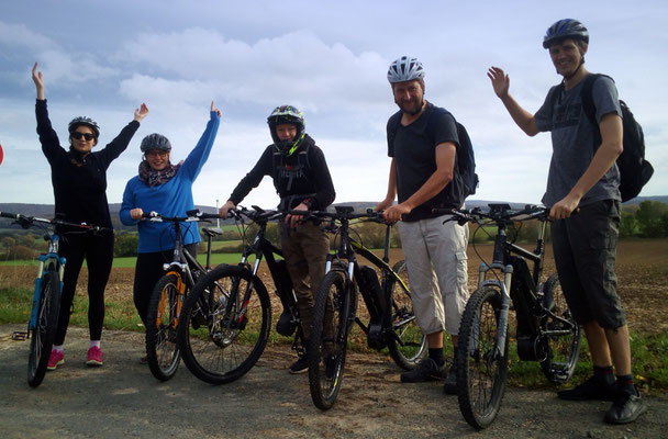 Familie aus Garbsen, rocken den Deister und seine Trails auf e-MTBs