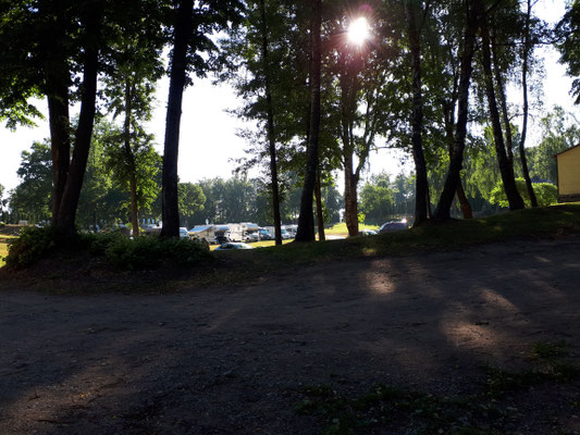 Blick auf den Campingplatz 