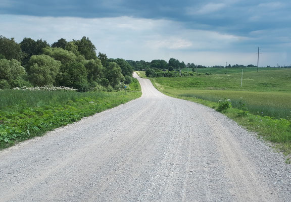 Waschbrettpiste als Umleitung 