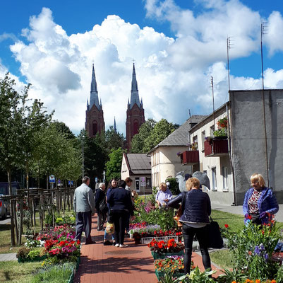 Salantai, der kleine Wochenmarkt geht zu Ende