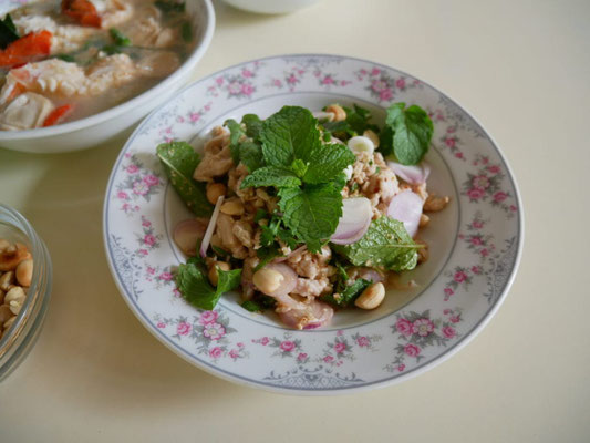 Thai spicy pork salad