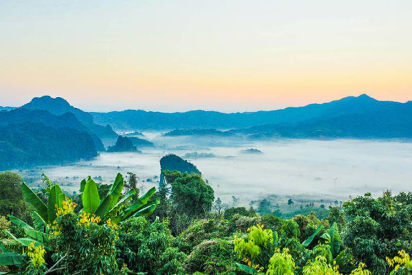 Morning in the mountains