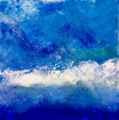 PRIVAT*Côte d'Azur  | 80x80  |  Mischtechnik auf Leinwand  |  2015