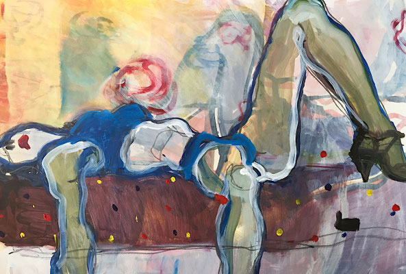 Blue, Acryl auf Papier, 59.5 x 42 cm, 2006